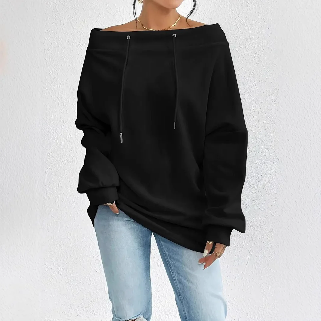 New Sexy Loose Top Sweatshirt For Women