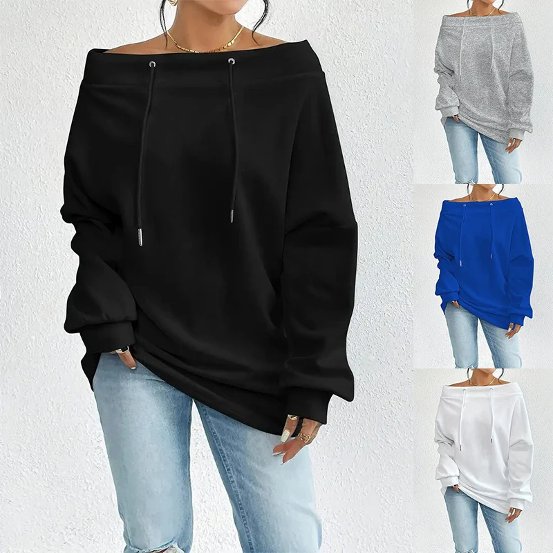 New Sexy Loose Top Sweatshirt For Women